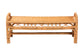 bali & pari Ayala Natural Rattan Accent Bench - Handwoven Wicker Accent Seating with Decorative Apron and Integrated Handles for Living Room, Bedroom, Or Entryway