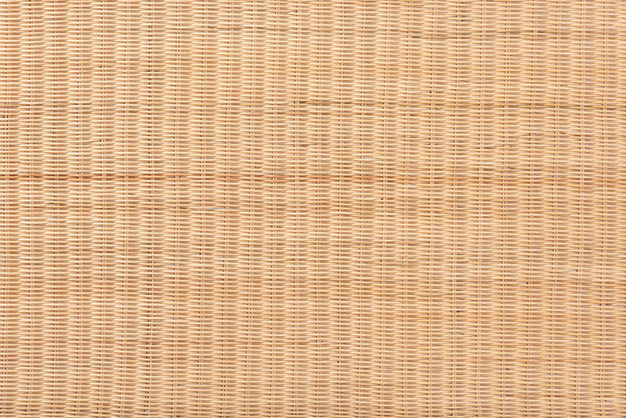 bali & pari Hekima Natural Rattan Standalone Headboard - Coastal Boho Style Handwoven Wicker Bed Backdrop, Queen