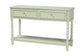 bali & pari Karnia Console Table with Spindle Legs - 2-Drawer Accent Table with Turned Detailing and Open Shelf Storage for Living Room, Hallway, or Bedroom