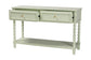 bali & pari Karnia Console Table with Spindle Legs - 2-Drawer Accent Table with Turned Detailing and Open Shelf Storage for Living Room, Hallway, or Bedroom