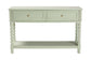 bali & pari Karnia Console Table with Spindle Legs - 2-Drawer Accent Table with Turned Detailing and Open Shelf Storage for Living Room, Hallway, or Bedroom