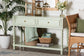 bali & pari Karnia Console Table with Spindle Legs - 2-Drawer Accent Table with Turned Detailing and Open Shelf Storage for Living Room, Hallway, or Bedroom