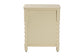 bali & pari Kyla Nightstand with Spindle Legs - 3-Drawer Bedside Table with Turned Detailing and Inset Paneling