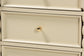 bali & pari Kyla Nightstand with Spindle Legs - 3-Drawer Bedside Table with Turned Detailing and Inset Paneling