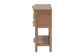 bali & pari Kelila Console Table with Curved Front - 2-Drawer Entryway Table with Open Shelf and Sculpted Apron for Living Room or Hallway