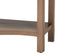 bali & pari Kelila Console Table with Curved Front - 2-Drawer Entryway Table with Open Shelf and Sculpted Apron for Living Room or Hallway