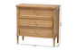 bali & pari Karmel Chest - 3-Drawer Storage Chest with Curved Front and Tapered Legs for Bedroom