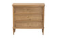 bali & pari Karmel Chest - 3-Drawer Storage Chest with Curved Front and Tapered Legs for Bedroom