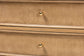bali & pari Karmel Chest - 3-Drawer Storage Chest with Curved Front and Tapered Legs for Bedroom