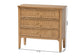 bali & pari Lavi Fluted Wood Chest - 3-Drawer Storage Chest with Textured Drawer Fronts and Round Knobs for Bedroom