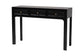 bali & pari Leah Console Table - 3-Drawer Accent Table with Fluted Wood Detailing for Living Room, Hallway, or Entryway