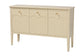 bali & pari Leeba Sideboard - Modern Storage Buffet Console with Fluted Wood and Scalloped Molding for Kitchen or Dining Room