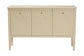 bali & pari Leeba Sideboard - Modern Storage Buffet Console with Fluted Wood and Scalloped Molding for Kitchen or Dining Room