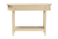 bali & pari Liba Console Table - 3-Drawer Accent Table with Scalloped Detailing and Open Shelf Storage for Hallway, Entryway, or Living Room