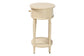 bali & pari Liba End Table - 1-Drawer Accent Table with Scalloped Detailing and Open Shelf Storage for Hallway, Entryway, and Living Room
