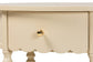 bali & pari Liba End Table - 1-Drawer Accent Table with Scalloped Detailing and Open Shelf Storage for Hallway, Entryway, and Living Room