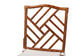 bali & pari Rio Marbled Tortoise Natural Rattan Dining Chair - Handwoven Wicker Accent Side Chair with Removable Cushion, for Dining Room or Accent Seating