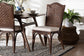 bali & pari Mahdis Natural Rattan 2-Piece Dining Chair Set with Cushion - Handwoven Wicker Accent Chair with Woven Chevron Back for Kitchen or Dining Room