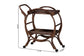 bali & pari Selah Natural Rattan Kitchen Cart - Handwoven Wicker 2-Tier Mobile Serving Cart with Tray Top