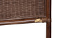 bali & pari Jaelle Natural Rattan Standalone Headboard - Handwoven Wicker Panel Headboard with Arch Top, Queen