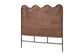 bali & pari Einya Natural Rattan Standalone Headboard - Handwoven Wicker Panel Headboard with Wavy Scalloped Top, Queen