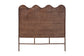 bali & pari Einya Natural Rattan Standalone Headboard - Handwoven Wicker Panel Headboard with Wavy Scalloped Top, King