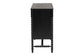 Baxton Studio Brantley Spindle Dresser - 6-Drawer Horizontal Storage Cabinet with Beaded Frame and Elevated Base for Bedroom, Black