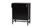 Baxton Studio Brantley Spindle Chest - 4-Drawer Vertical Storage Cabinet with Beaded Frame and Elevated Base for Bedroom, Black