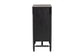 Baxton Studio Brantley Spindle Chest - 4-Drawer Vertical Storage Cabinet with Beaded Frame and Elevated Base for Bedroom, Black