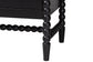 Baxton Studio Brantley Spindle Chest - 4-Drawer Vertical Storage Cabinet with Beaded Frame and Elevated Base for Bedroom, Black
