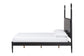 Baxton Studio Brantley Spindle Platform Bed - Farmhouse Bed Frame with Scalloped Headboard and Turned Posts, Black, Queen