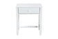 Baxton Studio Brantley Spindle Nightstand - 1-Drawer Bedside Table with Beaded Frame and Open Base for Bedroom, White