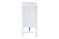 Baxton Studio Brantley Spindle Dresser - 6-Drawer Horizontal Storage Cabinet with Beaded Frame and Elevated Base for Bedroom, White