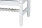 Baxton Studio Brantley Spindle Chest - 4-Drawer Vertical Storage Cabinet with Beaded Frame and Elevated Base for Bedroom, White