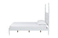 Baxton Studio Brantley Spindle Platform Bed - Farmhouse Bed Frame with Scalloped Headboard and Turned Posts, White, King