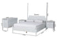 Baxton Studio Hoffman 4-Piece Scalloped Bedroom Set - Farmhouse Bed Frame with Matching Dresser and 2-Drawer Nightstands, White, King