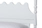 Baxton Studio Hoffman 4-Piece Scalloped Bedroom Set - Farmhouse Bed Frame with Matching Dresser and 2-Drawer Nightstands, White, Queen