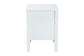 Baxton Studio Hoffman Nightstand - 2-Drawer Bedside Table with Scalloped Apron and Turned Legs for Bedroom, White