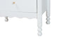 Baxton Studio Hoffman Nightstand - 2-Drawer Bedside Table with Scalloped Apron and Turned Legs for Bedroom, White