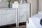 Baxton Studio Hoffman Chest - 4-Drawer Vertical Storage Cabinet with Scalloped Apron and Turned Legs for Bedroom, White