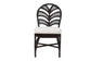 bali & pari Niven Natural Rattan Dining Chair with Cushion - Handwoven Wicker Accent Chair with Banana Leaf Backrest Design for Kitchen or Dining Room