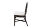 bali & pari Niven Natural Rattan Dining Chair with Cushion - Handwoven Wicker Accent Chair with Banana Leaf Backrest Design for Kitchen or Dining Room