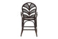 bali & pari Niven Natural Rattan Counter Stool with Cushion - Handwoven Wicker Accent Stool with Banana Leaf Backrest Design for Kitchen Island