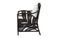 bali & pari Paden Natural Rattan Armchair - Handwoven Wicker Accent Chair with Banana Leaf Frame for Living Room or Sun Room
