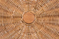 bali & pari Oberon Natural Rattan Counter Stool with Cushion - Handwoven Wicker Kitchen Island Seating with Sunburst Backrest