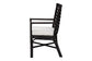 bali & pari Oscar Natural Rattan Dining Chair - Handwoven Wicker Accent Chair with Chevron Back and Armrests for Kitchen or Dining Room