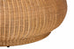bali & pari Beatriz Natural Rattan Coffee Table : Handwoven Wicker Accent Table with Sculptural Drum Silhouette and Round Tabletop for Living Room or Sunroom
