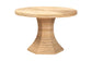 bali & pari Benito Natural Rattan Dining Table - Handcrafted Wicker Table with Hourglass Pedestal Base for Kitchen, Dining Room, or Breakfast Nook