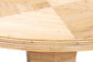 bali & pari Benito Natural Rattan Dining Table - Handcrafted Wicker Table with Hourglass Pedestal Base for Kitchen, Dining Room, or Breakfast Nook