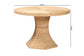 bali & pari Benito Natural Rattan Dining Table - Handcrafted Wicker Table with Hourglass Pedestal Base for Kitchen, Dining Room, or Breakfast Nook
